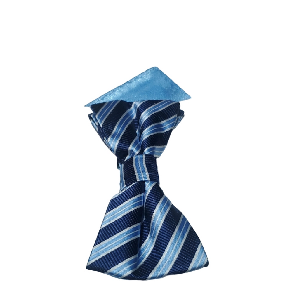 ▶️Billy London Striped Blue Pocket Square